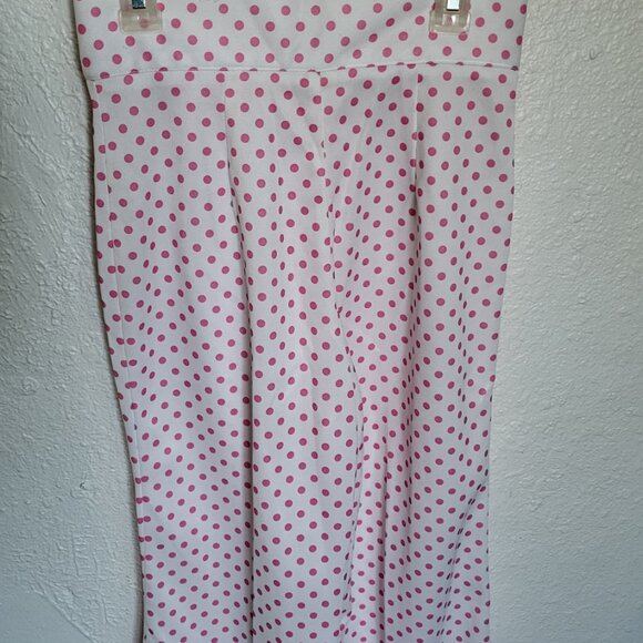 Pink Polka Dot 70s Power Suit w/ Bell Bottoms - Picture 10 of 12